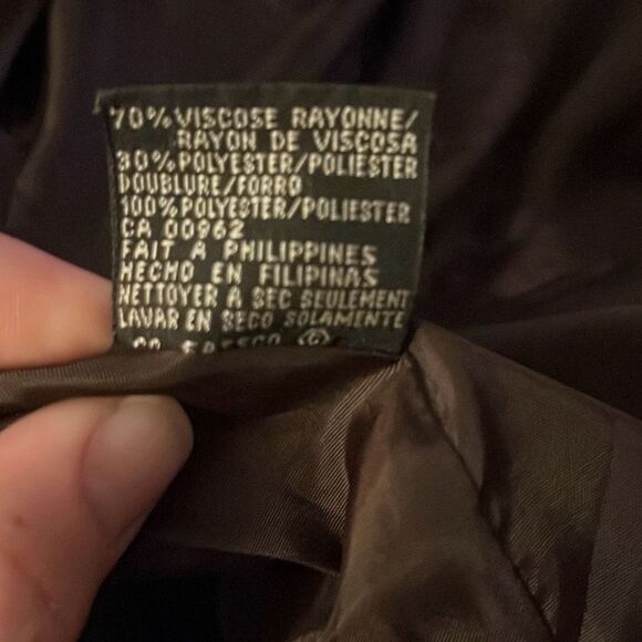 Kasper size 10 brown jacket - 2342 - Picture 4 of 4